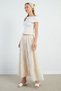 Striped Layered Maxi Skirt - 2