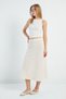 Striped Midi Length Bell Skirt - 2