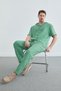 Elastic Waist Muslin Fabric Trousers - 6