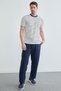 Elastic Waist Muslin Fabric Trousers - 3