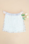 Floral Elastic Waist Glittery Girls' Skirt - 3