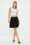 Pleated Skirt with Elastic Waist