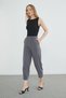 Elastic Waist Ribbed Stitched Shalwar Trousers - 2