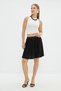 Pleated Skirt with Elastic Waist - 3