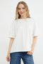 Transparent Butterfly Embroidered Oversize T-Shirt