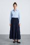 Tasseled Elastic Waist Maxi Skirt - 2