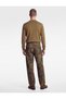 Comfortable Fit Pocketed Camouflage Patterned Super Baggy Jean Trousers - 4