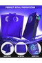 غطاء أمامي لجهاز PS5 إصدار الأقراص، غطاء بديل مقاوم للخدش والغبار مع حلقة RGB، باللون الأرجواني - 4