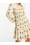 Rochie scurta, Crem - 3
