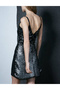 Rochie scurta, Negru - 3