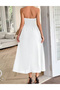 Rochie medie, Alb - 5