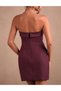 Rochie scurta, Visiniu - 2