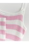 Rochie medie, Roz/Alb - 4