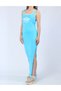Rochie lunga, Albastru - 4