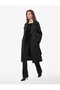 Wide Collar Long Sleeve Pocketed Buttoned Belted Double Breasted Gabardine Long Trench Coat - 2