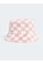 Quality Pieces from Çelebi Store Checkered Embroidered Embroidered Girl's Bucket Hat