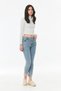 Stoned High Waist Straight Fit Girl's Jeans - 3