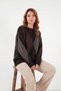 Oversize Fit Crew Neck Argyle Patterned Sweater Women's Sweater 4615578 - 6