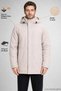 Men's Stone Fleece Shearling Detachable Hood Water and Windproof Hooded Winter Coat & Jacket & Parka