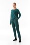 Heart Embroidered Crew Neck 2 Piece Pajamas Set - 4
