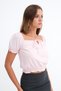 Linen Blend Balloon Sleeve Blouse P18601 - 4