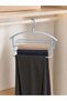 Multi-Layered Pants Hanger Blue Space-Saving Organizer for Inside the Closet for Shawls, Scarves, and Ties