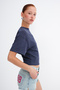 Crew Neck Corset Detailed Blouse P10745 - 4