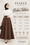Women's Off-White Knitted Scuba Crepe Hijab and Casual Skirt Length:94-95Cm - 3