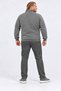 Large Size Zippered Cardigan Diamond 23281 ANTHRACITE MELANGE - 3