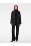 Hooded Raincoat Regular Fit Zippered Long Sleeve with Pockets