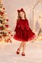 Red Velvet New Year's Girl's Costume