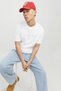 Men's T-Shirt Crew Neck Strappy White - 7