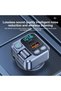 جهاز استقبال بلوتوث للسيارة، جهاز إرسال FM، منفذ USB، يدعم شحن سريع PD20W، شاشة رقمية. - 5