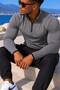 Scuba Half Zip Sweat |   Graphite (Half Zipper Scuba Sweatshirt) - 2