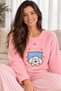 Winter Plush Fleece New Year Themed Women's Pajama Set - 6