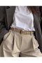 Jewel Plain Patterned Suede Women's Gold Buckled Belt Jacket Belt Dress Belt Trouser Belt - 2