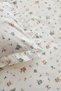 Mia 100% Cotton Ruffled Double Bed Sheet Set Blue (PP) - 4