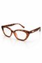 Lara Brown-Framed Vintage Cat-Eye Ultra-Light Blue Light Blocking Glasses for Women. - 5