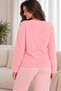 Winter Plush Fleece New Year Themed Women's Pajama Set - 4