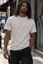 Men's Basic Gray T-Shirt 100% Cotton Crew Neck Casual Relaxed Fit