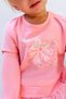 Girls' Long Sleeve Dress with Floral Print and Tulle, 2-6 Years, Pink - 4