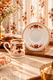 2-Piece Porcelain Nostalgic National Pattern Coffee Cup Set, 90ml. - 2
