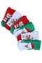 Cotton 6-Piece Christmas Santa Claus Winter Towel Newborn Baby Socks - 3