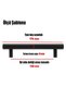 Furniture Cabinet Door Drawer Handle Handle 128 Mm Matte Black Metal Handle - 2