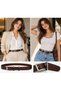 100% Genuine Leather Classic Women's Belt 2.5 cm Brown - 3
