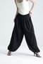 Sole Black Trousers with Elastic Cuffs - 5