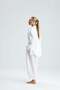 Yellow Linen Carrot Pants Shirt White Suit - 5