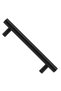 Furniture Cabinet Door Drawer Handle Handle 128 Mm Matte Black Metal Handle - 6