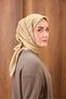 Twill Silk Mandala Scarf Light Yellow 90X90 - 2