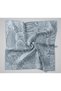 Twill Silk Mandala Scarf Dark Gray 90X90 - 5